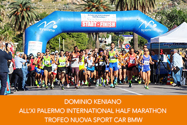 DOMINIO KENIANO ALL’XI PALERMO INTERNATIONAL HALF MARATHON-TROFEO NUOVA SPORT CAR BMW